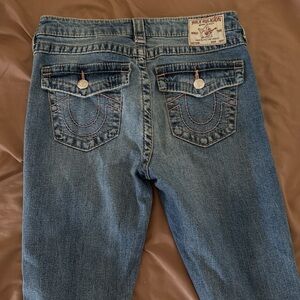 True Religion Classic Blue Jeans with Stitch Detail
